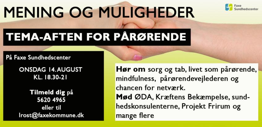 nyt temaaften pårørende